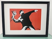 (naar) banksy - love is in the air - print - afbeelding 4 van  6