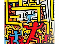 (naar) keith haring - kleurenprint op canvas - afbeelding 3 van  8