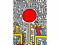 (naar) keith haring - kleurenprint op canvas - afbeelding 6 van  8