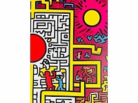 (naar) keith haring - kleurenprint op canvas - afbeelding 7 van  8