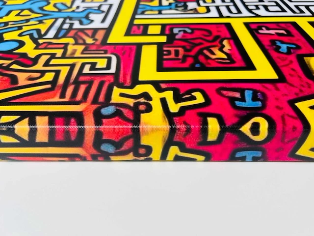 (naar) keith haring - kleurenprint op canvas - afbeelding 8 van  8