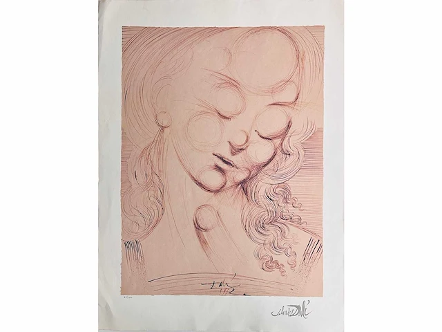 (naar) salvador dali - soft madonna - litho - afbeelding 2 van  4