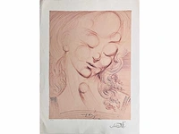 (naar) salvador dali - soft madonna - litho - afbeelding 2 van  4