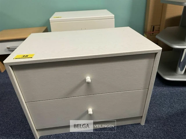 Nachtkastje met 2 lades - afbeelding 1 van  2