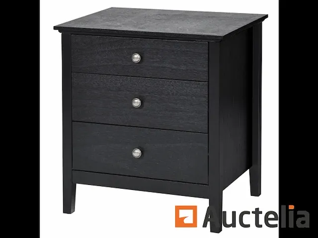Nachtkastje tafel tafel 3 lades 60 x 45 x 66 cm - afbeelding 5 van  9