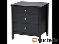 Nachtkastje tafel tafel 3 lades 60 x 45 x 66 cm - afbeelding 5 van  9