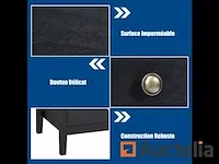 Nachtkastje tafel tafel 3 lades 60 x 45 x 66 cm - afbeelding 8 van  9