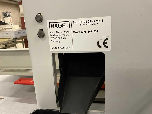 Nagel citoborma 280b papierboormachine - afbeelding 8 van  8