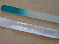 Nagel vijl in glas blauw - afbeelding 1 van  3