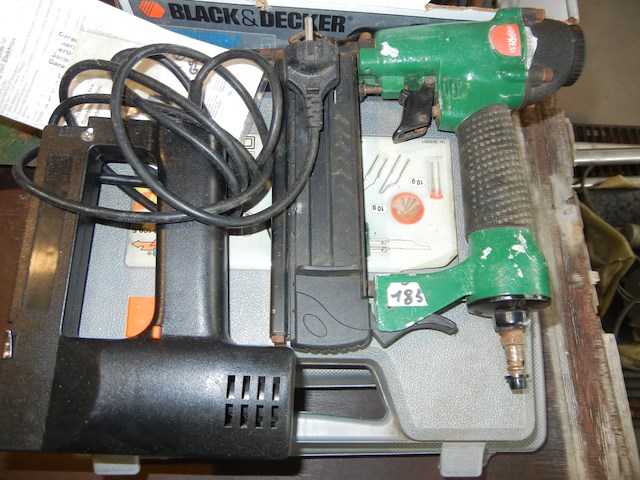 Nagelschieter op luchtdruk 2 maal 1 op elektrisch 1 soldeerbout - afbeelding 1 van  2