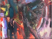 Nahum suwarsita - my dream city - gemengde techniek op doek - afbeelding 4 van  9