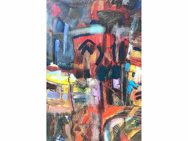Nahum suwarsita - my dream city - gemengde techniek op doek - afbeelding 6 van  9