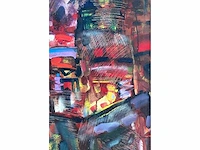 Nahum suwarsita - my dream city - gemengde techniek op doek - afbeelding 7 van  9