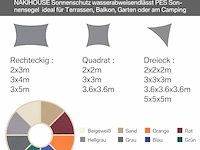 Nakihouse rechthoekig zonnezeil - afbeelding 3 van  4