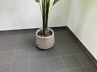 Namaakplant in gevlochten mand - afbeelding 3 van  3