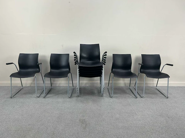 Nami - stapelbare kantinestoel - canteen chair (10x) - afbeelding 1 van  4