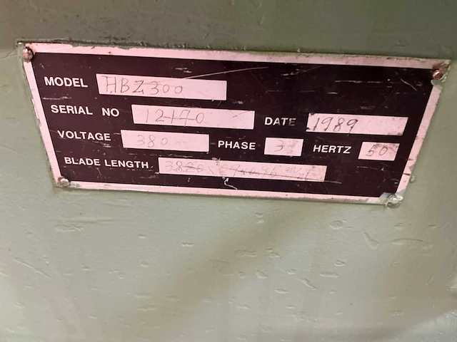 Narvik hbz300 bandzaagmachine - afbeelding 9 van  9
