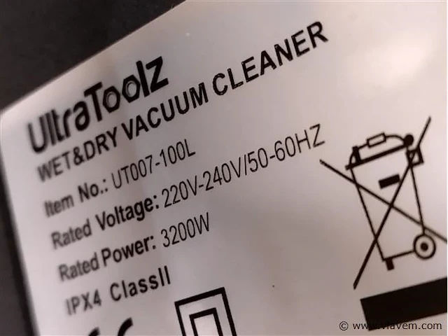 Nat en droogzuiger 100 liter - afbeelding 7 van  13