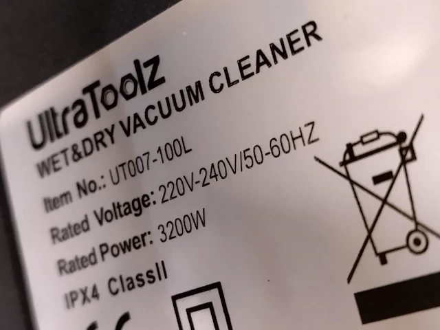 Nat en droogzuiger 100 liter - afbeelding 8 van  13