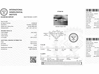 Natural igi certificate diamond- round 0.30 cts h vs2 - afbeelding 5 van  5