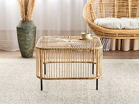 Naturel rotan tuin salontafel - afbeelding 4 van  7