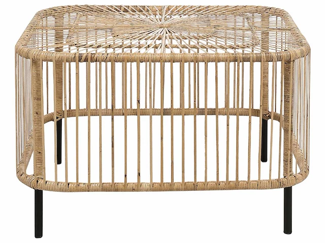 Naturel rotan tuin salontafel - afbeelding 5 van  7