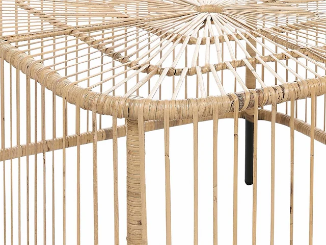 Naturel rotan tuin salontafel - afbeelding 6 van  7