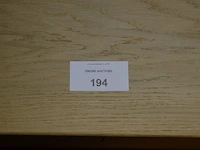 Natuurkleur houten tv meubel 2 laden afm. 118x53x50, spiegel in natuurkleur houten kader, spiegel in zwarte kader - afbeelding 2 van  7
