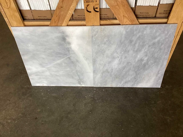 Natuursteen blauw hardsteen tegels gepolijst 45,7x45,7x1,2 cm 35 m² - afbeelding 2 van  21