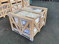 Natuursteen limestone beige mix 5x5 cm mozaïektegel 30x30 cm 105 stuks - afbeelding 8 van  8