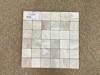 Natuursteen marmer beige mozaïektegel 30x30 cm 161 stuks - afbeelding 2 van  6