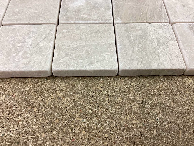 Natuursteen marmer beige mozaïektegel 30x30 cm 161 stuks - afbeelding 6 van  6