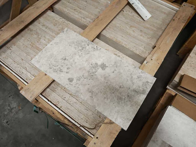 Natuursteen marmer beige/silver honed 30,5x61x1,2 cm tegels 53,58 m² - afbeelding 3 van  6