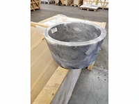 Natuursteen marmer blauw waskom 40x21 cm