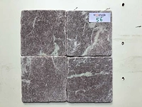 Natuursteen marmer bordeaux 15x15 cm tegels 20 m² - afbeelding 1 van  3
