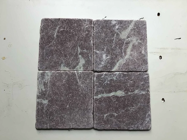 Natuursteen marmer bordeaux 15x15 cm tegels 20 m² - afbeelding 3 van  3