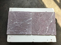 Natuursteen marmer bordeaux 30,5x30,5 cm tegels 25 m² - afbeelding 2 van  2