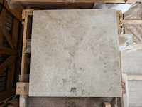 Natuursteen marmer creme gepolijst 60x60x2 cm tegels 48,6 m² - afbeelding 2 van  6