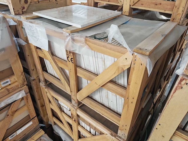 Natuursteen marmer creme gepolijst 60x60x2 cm tegels 64,8 m² - afbeelding 5 van  6