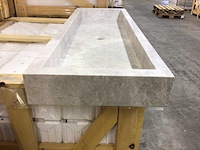 Natuursteen marmer grey wastafel 120x40x10 cm - afbeelding 6 van  6