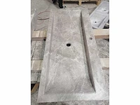 Natuursteen marmer grey wastafel 2 stuks - afbeelding 1 van  3