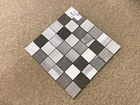 Natuursteen marmer mix kleur 5x5 cm mozaïektegel 30x30 cm 75 stuks - afbeelding 6 van  7