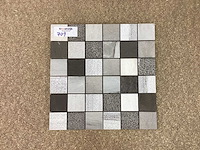 Natuursteen marmer mix kleur 5x5 cm mozaïektegel 30x30 cm 75 stuks - afbeelding 1 van  7
