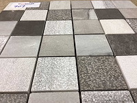 Natuursteen marmer mix kleur 5x5 cm mozaïektegel 30x30 cm 75 stuks - afbeelding 3 van  7