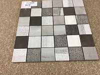 Natuursteen marmer mix kleur 5x5 cm mozaïektegel 30x30 cm 75 stuks - afbeelding 2 van  7
