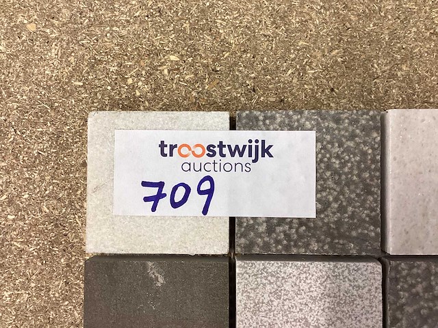 Natuursteen marmer mix kleur 5x5 cm mozaïektegel 30x30 cm 75 stuks - afbeelding 4 van  7