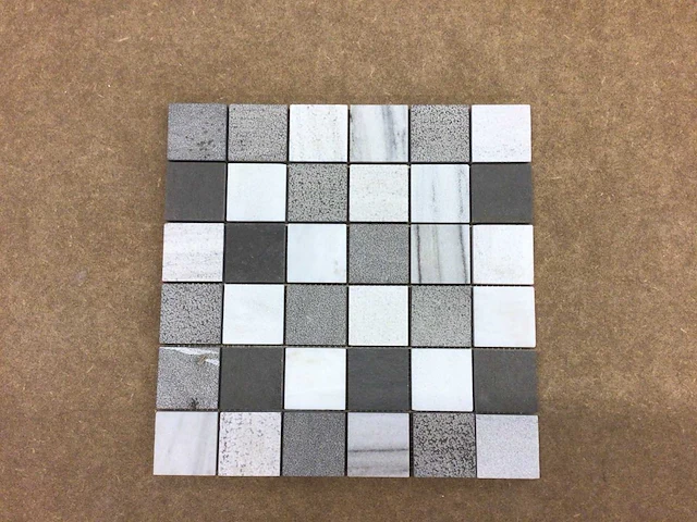 Natuursteen marmer mix mozaïektegel 30,5x30,5 cm 5,76 m² - afbeelding 1 van  3