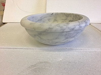 Natuursteen marmer white waskom 40,6x15 cm - afbeelding 5 van  5