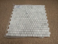 Natuursteen marmer wit 30x30 cm mozaïektegel 150 stuks - afbeelding 1 van  8