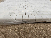 Natuursteen marmer wit 30x30 cm mozaïektegel 150 stuks - afbeelding 4 van  8